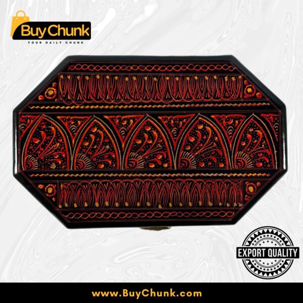 8-Side Rose Wood Handmade Lacquer Art Jewelry Box