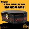 8-Side Rose Wood Handmade Lacquer Art Jewelry Box