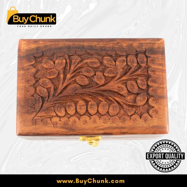 Handmade Rose Wooden Jewelry Box