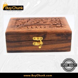 Handmade Rose Wooden Jewelry Box