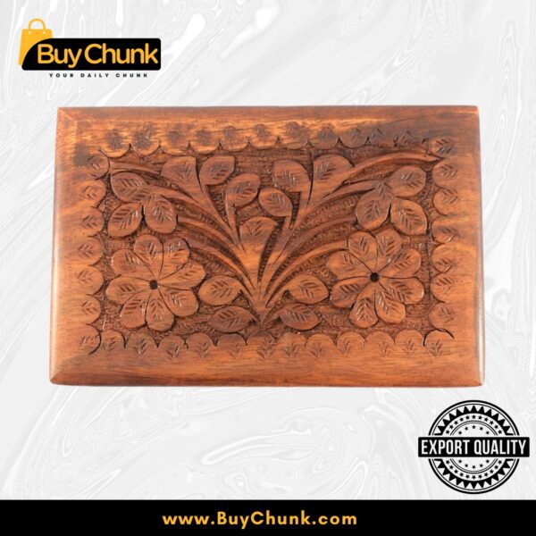 Handmade Rose Wooden Jewelry Box
