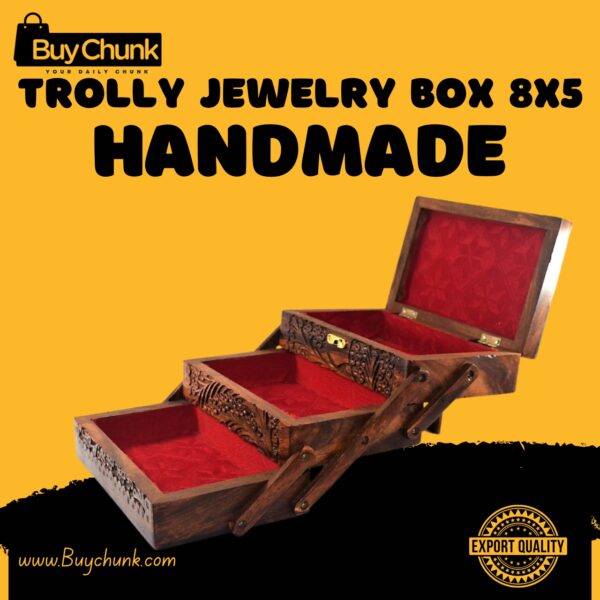 Wood Trolly Jewelry Box