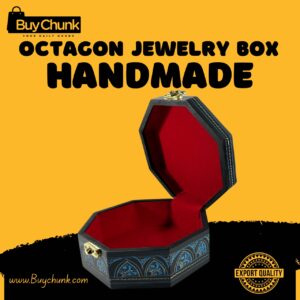 Handmade Lacquer Art Jewelry Box Sapphire Mandala Motif
