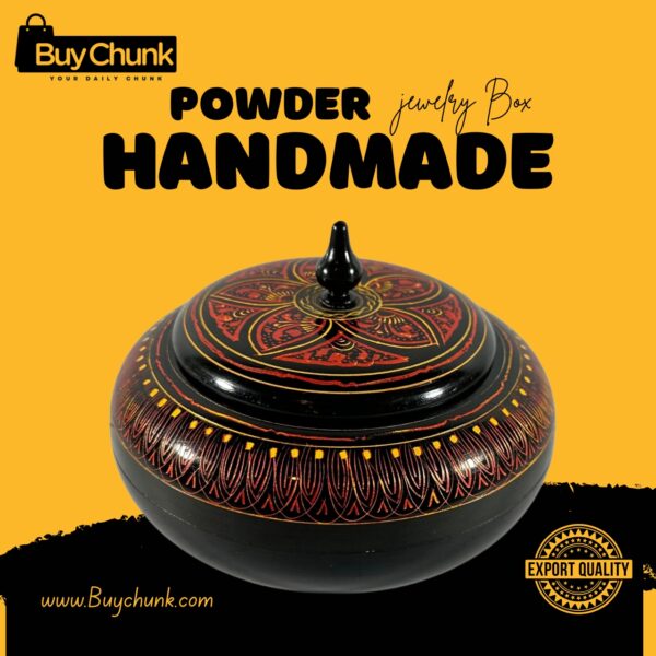 Handmade Lacquer Art Powder Jewelry Box
