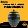 Handmade Rose Wood Lacquer Art Candy Jar - 5 Inches