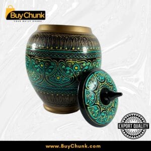 Handmade Rose Wood Lacquer Art Candy Jar - 5 Inches
