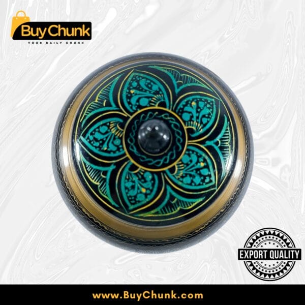 Handmade Rose Wood Lacquer Art Candy Jar - 5 Inches