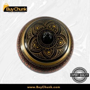 Handmade Rose Wood Lacquer Art Candy Jar - 5 Inches