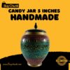 Handmade Rose Wood Lacquer Art Candy Jar - 5 Inches
