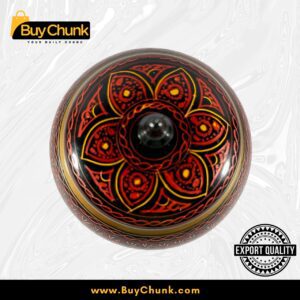 Handmade Rose Wood Lacquer Art Candy Jar Floral Star