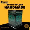 Rose Wood Hand Made Lacquer Art Pen Console – Jade Harmony Design – Brush Holder