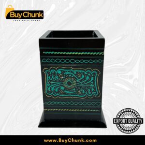 Rose Wood Hand Made Lacquer Art Pen Console – Jade Harmony Design – Brush Holder