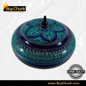 Handmade Lacquer Art Powder Jewelry Box Gift blue2