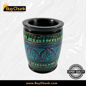 Rose Wood Hand Made Lacquer Art Pen Console – Celestial Mandala Design – Brush Holder
