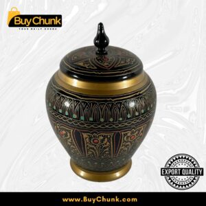 Handmade Rose Wood Lacquer Art Candy Jar