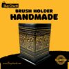 Rose Wood Hand Made Lacquer Art Pen Console – Golden Leaves Design