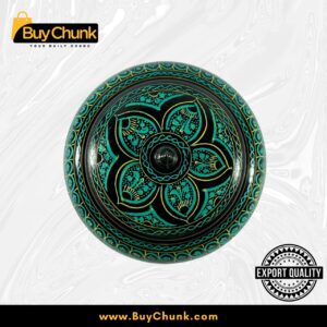 Handmade Lacquer Art Powder Jewelry Box Gift Green