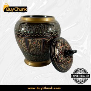 Handmade Rose Wood Lacquer Art Candy Jar