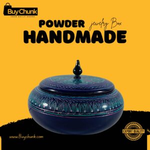 Handmade Lacquer Art Powder Jewelry Box Gift