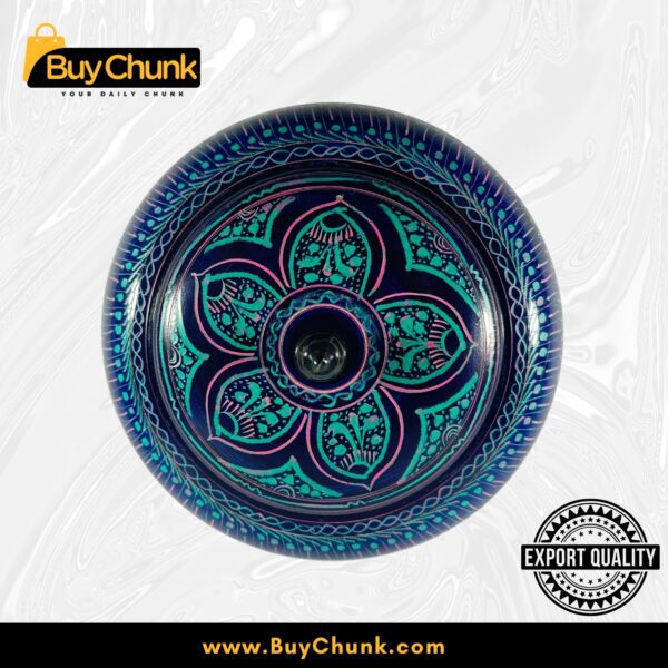 Handmade Lacquer Art Powder Jewelry Box Gift blue 3