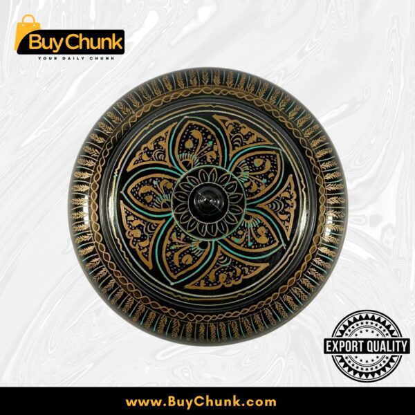 Handmade Lacquer Art Powder Jewelry Box Gift golden