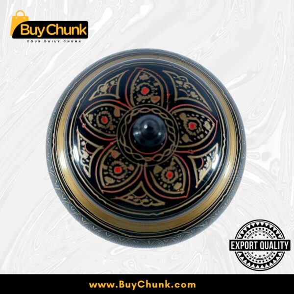 Handmade Rose Wood Lacquer Art Candy Jar