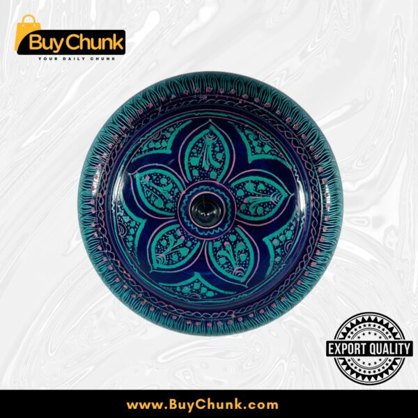Handmade Lacquer Art Powder Jewelry Box Gift blue2