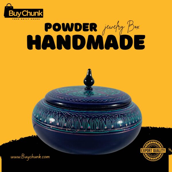 Handmade Lacquer Art Powder Jewelry Box Gift