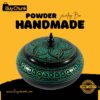 Handmade Lacquer Art Powder Jewelry Box Gift Green