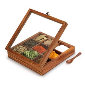 Wood Masala Box