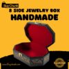 8-Side Rose Wood Handmade Lacquer Art Jewelry Golden Starburst, 8-Side Rose Wood Handmade Lacquer Art Jewelry Sophisticated Gold, 8-Side Rose Wood Handmade Lacquer Art Jewelry Grandeur Gold