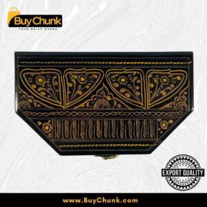Handmade Lacquer Art Jewelry Box Brilliant Gold