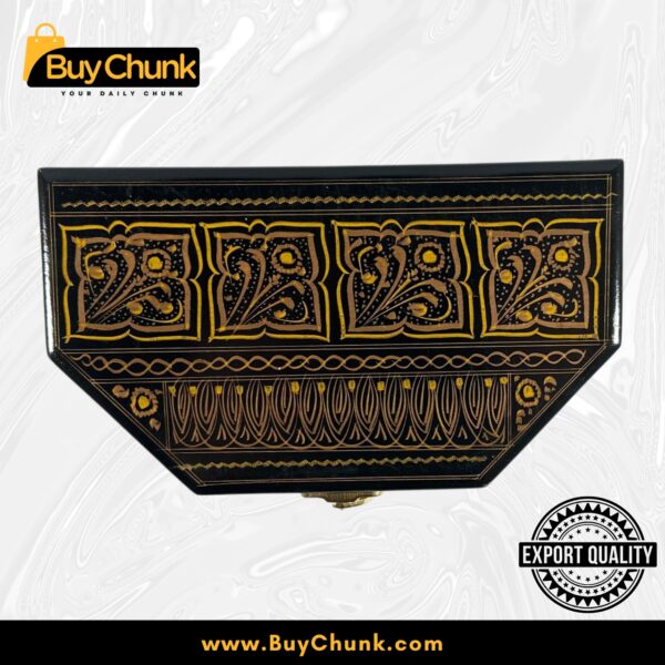 Handmade Lacquer Art Jewelry Box Luminous Gold