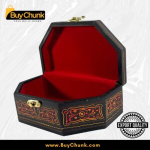 Handmade Lacquer Art Jewelry Box Striking Red