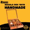 Handmade Rose Wood Masala Box