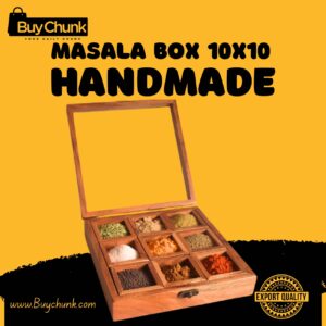 Handmade Rose Wood Masala Box