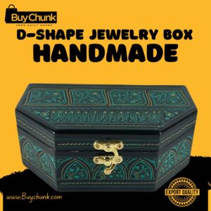 Lacquer Art Jewelry Box Artistic Green