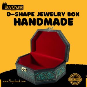 Handmade Lacquer Art Jewelry Box Graceful Green