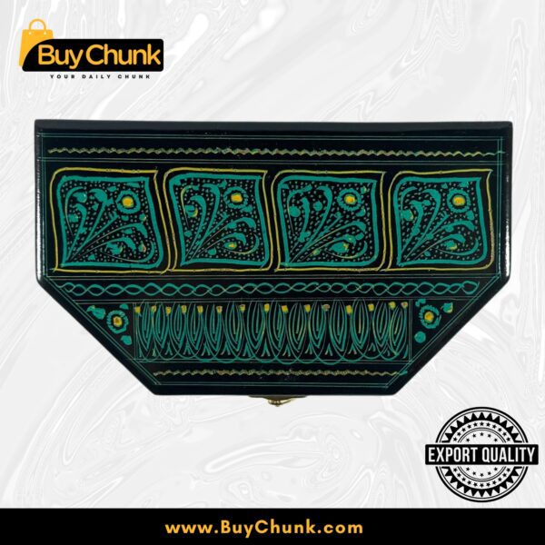 Lacquer Art Jewelry Box Artistic Green