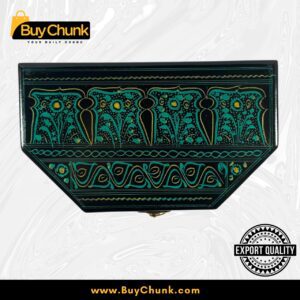 Handmade Lacquer Art Jewelry Box Graceful Green