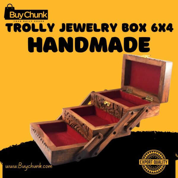 Wood Folding Jewelry Box