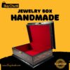 Exquisite Rose Wood Handmade Lacquer Art Jewelry Box