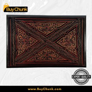 Wood Handmade Lacquer Art Jewelry Box Fiery Wave