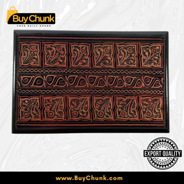 Exquisite Rose Wood Handmade Lacquer Art Jewelry Box
