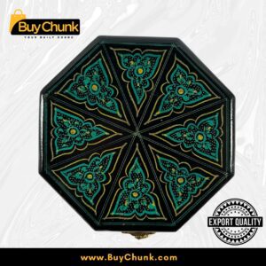 Octagon Shape Handmade Lacquer Art Jewelry Box