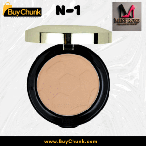 Close-up of the silky-smooth texture of Miss Rose Double Compact Powder.