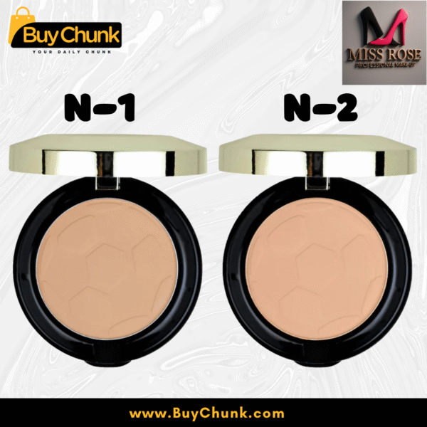 Portable Miss Rose Double Compact Powder, perfect for on-the-go touch-ups.