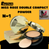 Miss Rose Double Compact Powder in its sleek, closed packaging