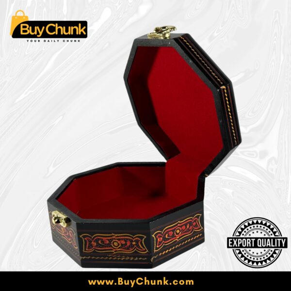 Rose Wood Handmade Lacquer Art Jewelry Box