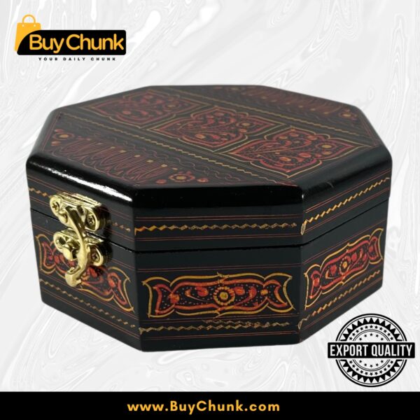Rose Wood Handmade Lacquer Art Jewelry Box